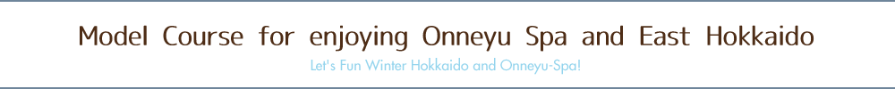 Model Course for enjoying Onneyu Spa and East Hokkaido